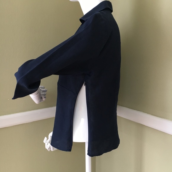 Talbots 100% Linen (Irish) Blue 2-piece Suit, sz 4 - Picture 6 of 8